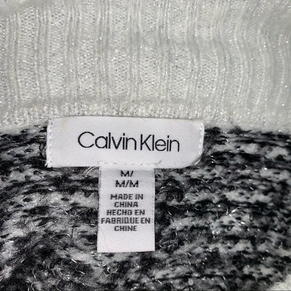 Calvin Klein Knit Mock Cowl Turtleneck Sweater - Picture 5 of 7
